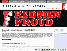 Tablet Screenshot of fostoriaschools.org
